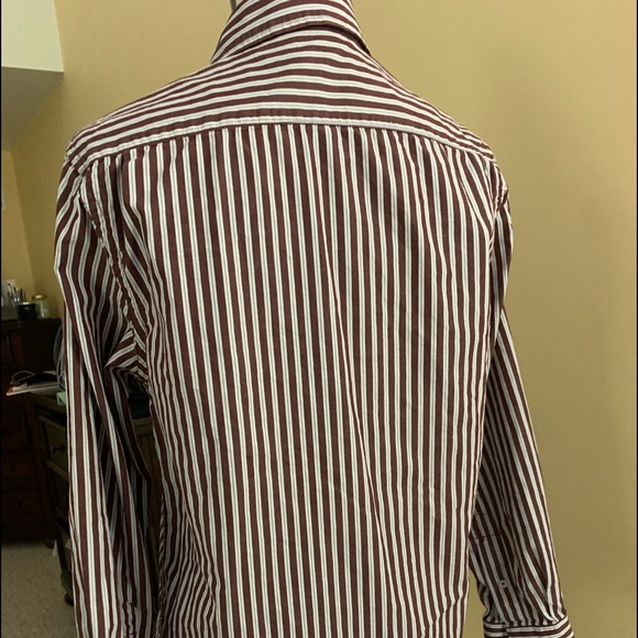 Men’s long sleeve stripe dress Shirt - Picture 4 of 5